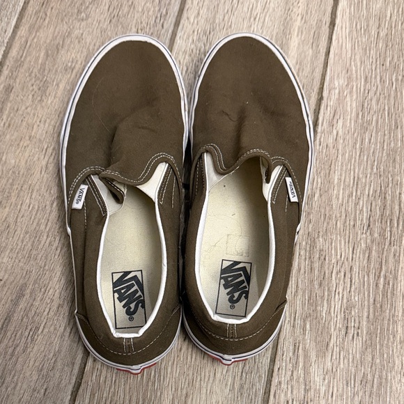 Vans Men's Classic Brown Slip-On Sneakers - Picture 2 of 4